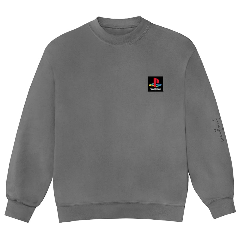Travis Scott PS Classic Crewneck Washed Grijs