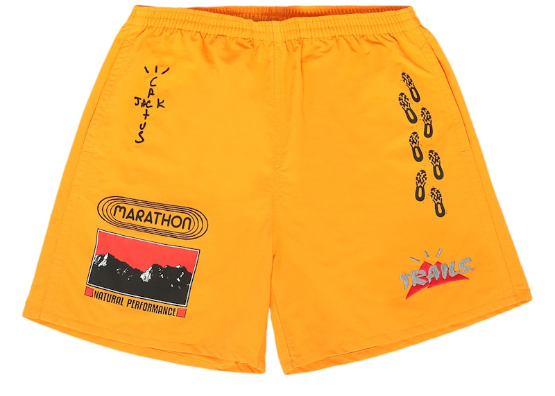 Travis Scott Path Shorts Goud