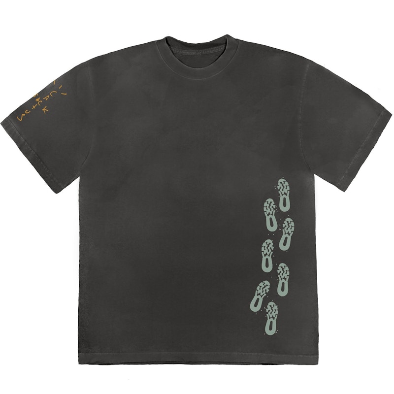 Travis Scott Path T-Shirt Washed Zwart