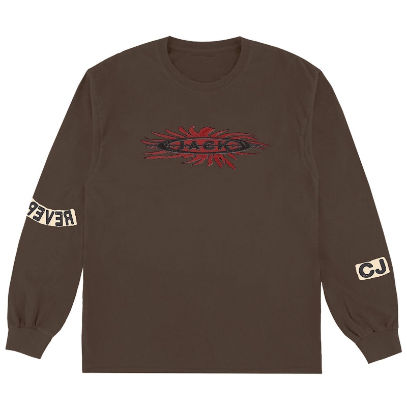 Travis Scott Reverse Jack Long Sleeve T-shirt Bruin