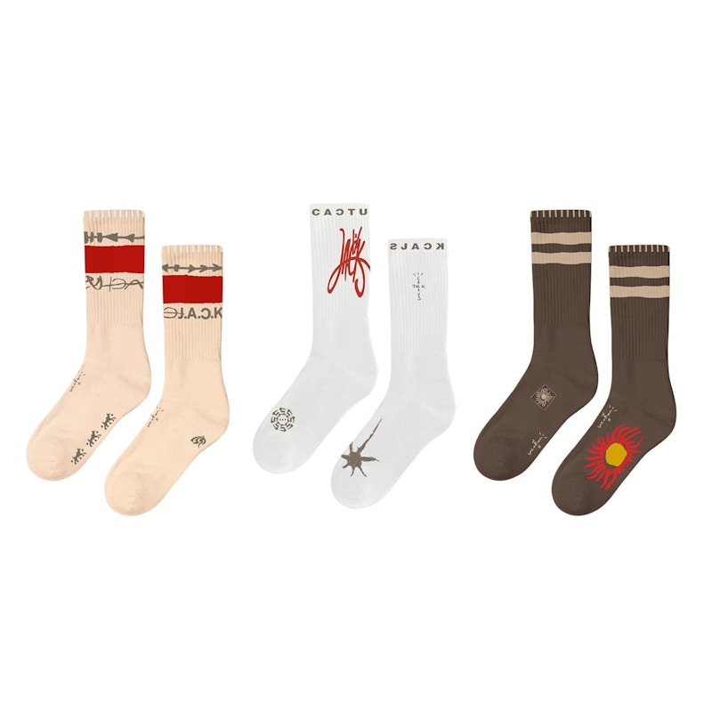 Travis Scott Reverse Jack Socks Trio Bruin