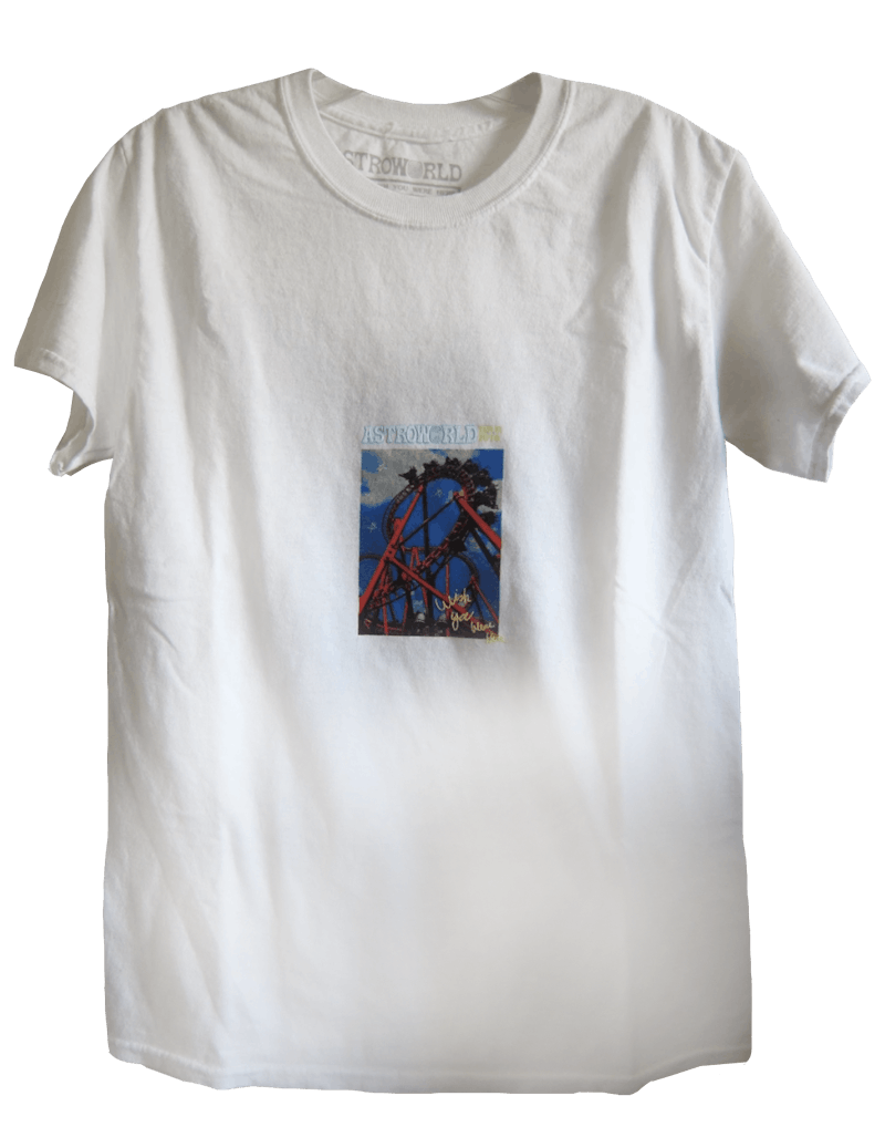 Travis Scott Roller Coaster Tee Wit