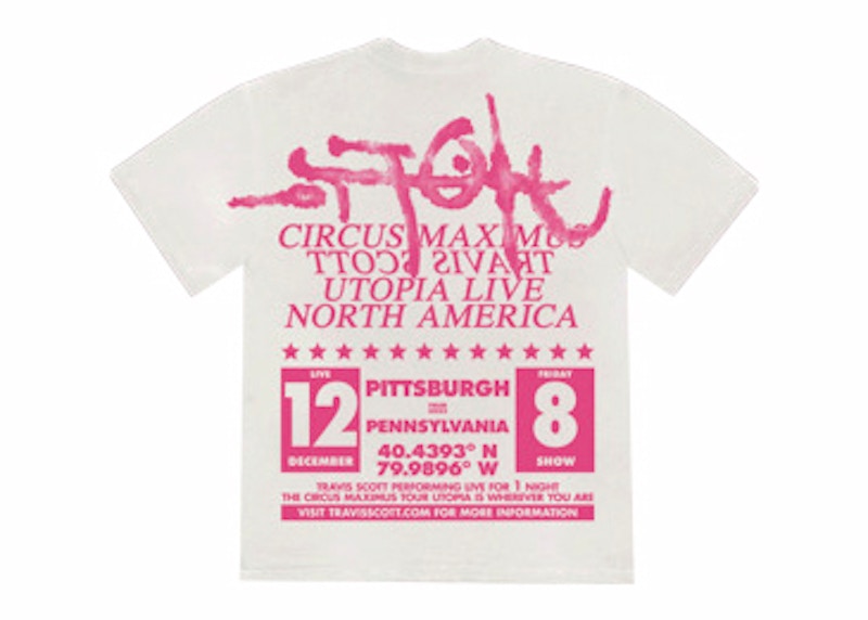Travis Scott Utopia Is In Pittsburgh Tee Wit