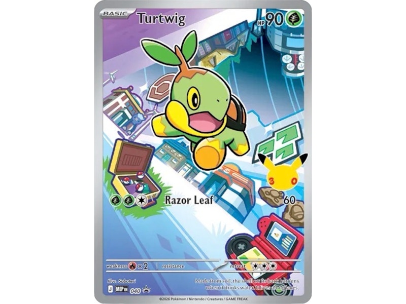 Turtwig 2026 Pokémon Mega Evolution First Partners Collection Promo 40 Ungraded
