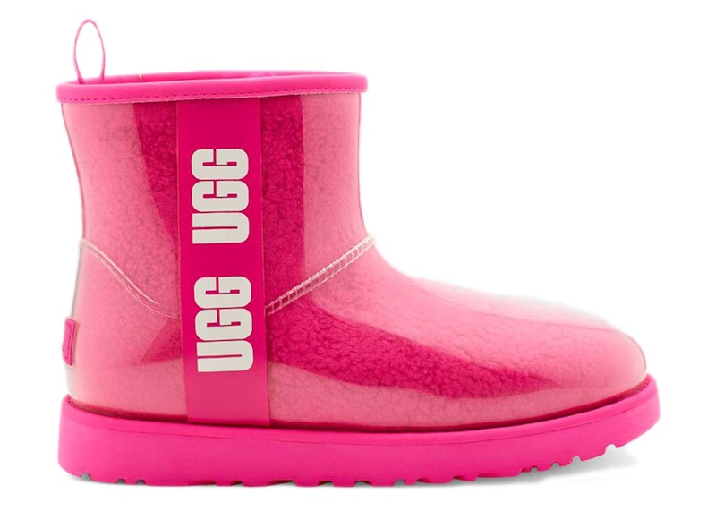 UGG Classic Clear Mini Boot Rock Rose Wit
