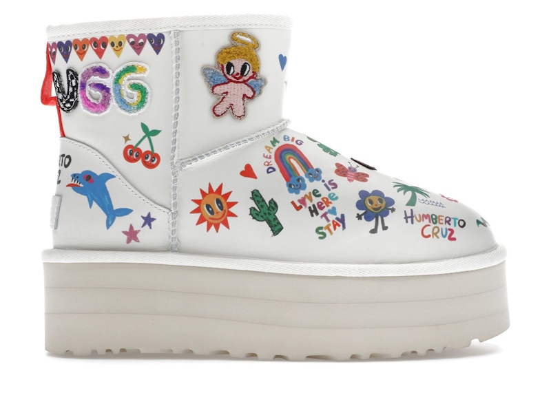 UGG Classic Mini Platform Boot Pop Sketch Wit
