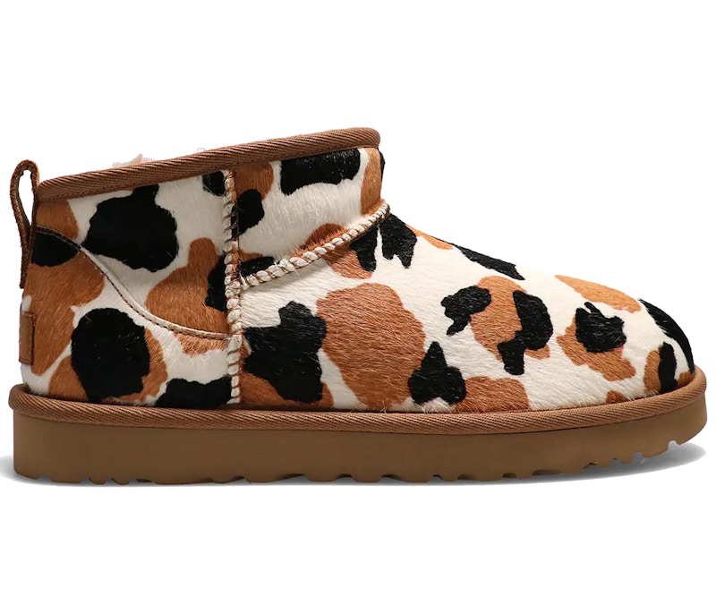 UGG Classic Ultra Mini Boot Print Cow Print/chestnut