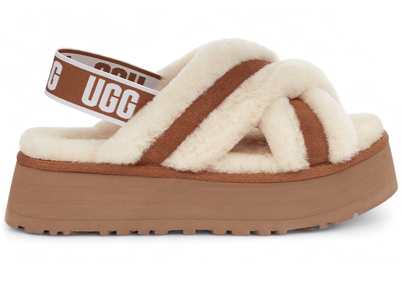 UGG Disco Cross Slide Chestnut