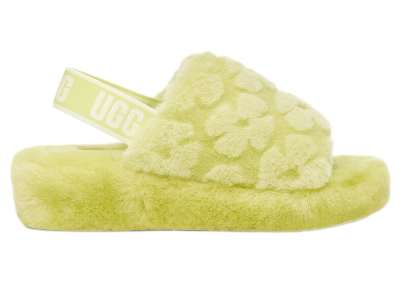 UGG Fluff Yeah Poppy Slide Pollen Poppy Groen