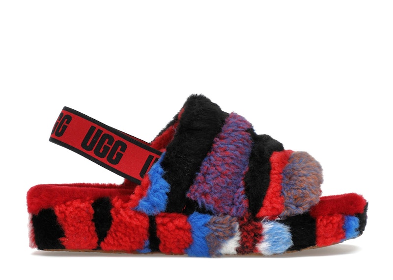 UGG Fluff Yeah Slide Cali Collage Rood