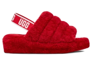 UGG Fluff Yeah Slide Ribbon Rood