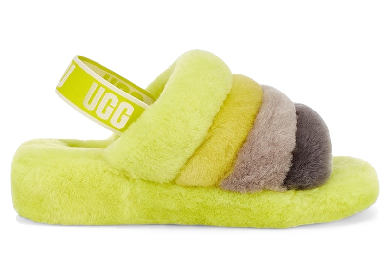 UGG Fluff Yeah Slide Sulfur Multi Multicolor
