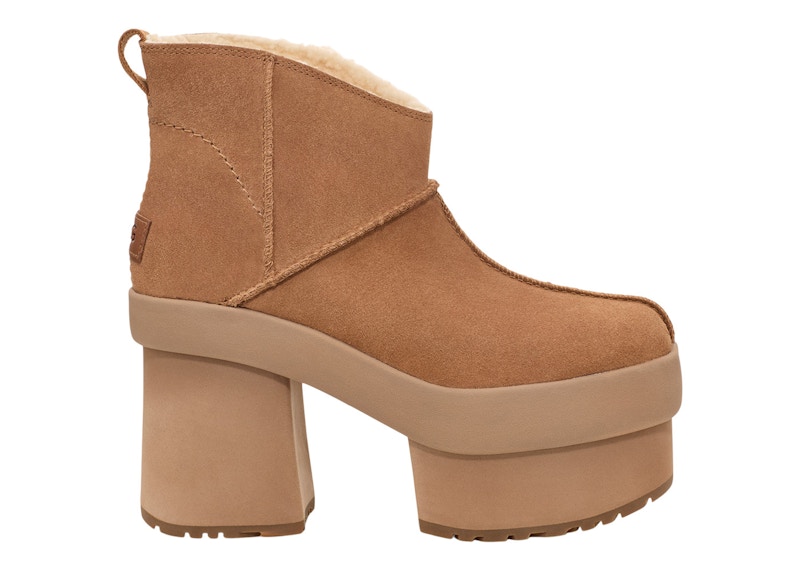 UGG New Heights Platform Mini Boot Chestnut