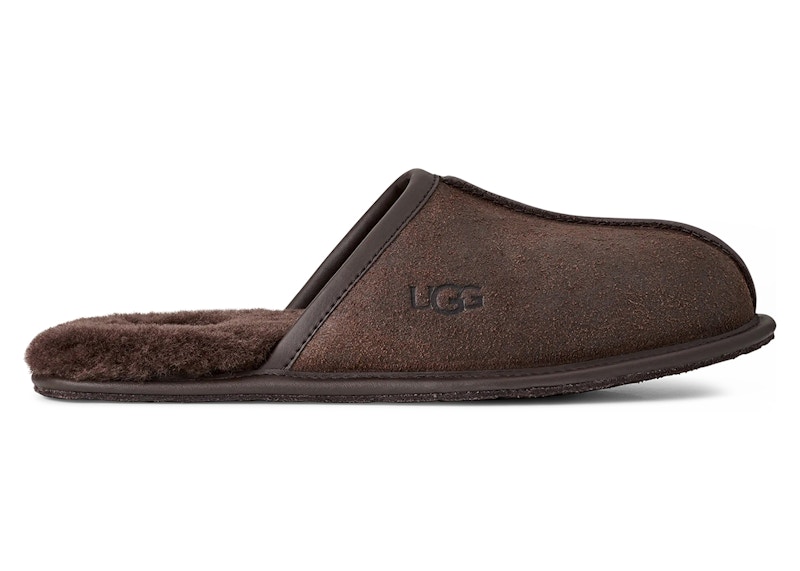 UGG Scuff Leather Distressed Slipper Dusted Cocoa