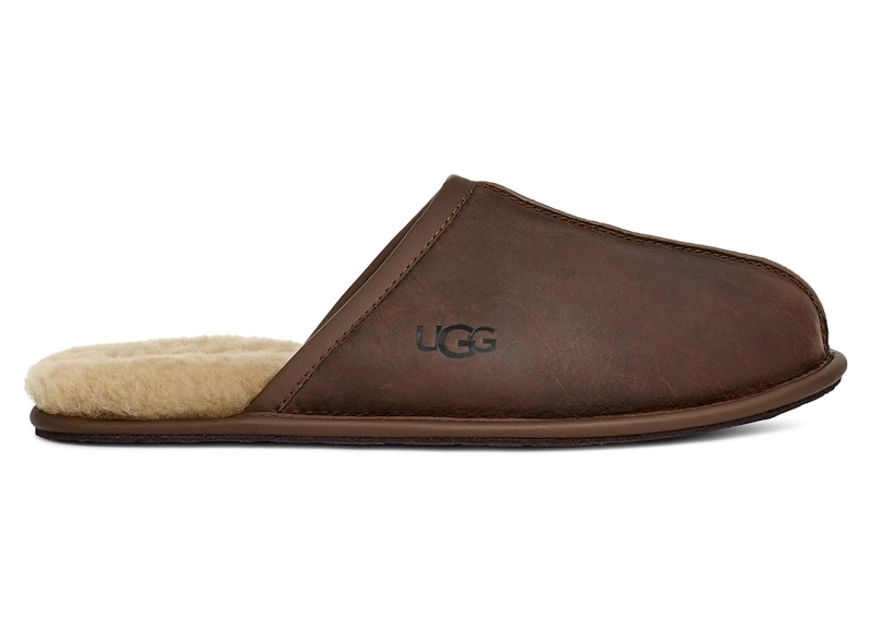 UGG Scuff Leather Slipper Tan