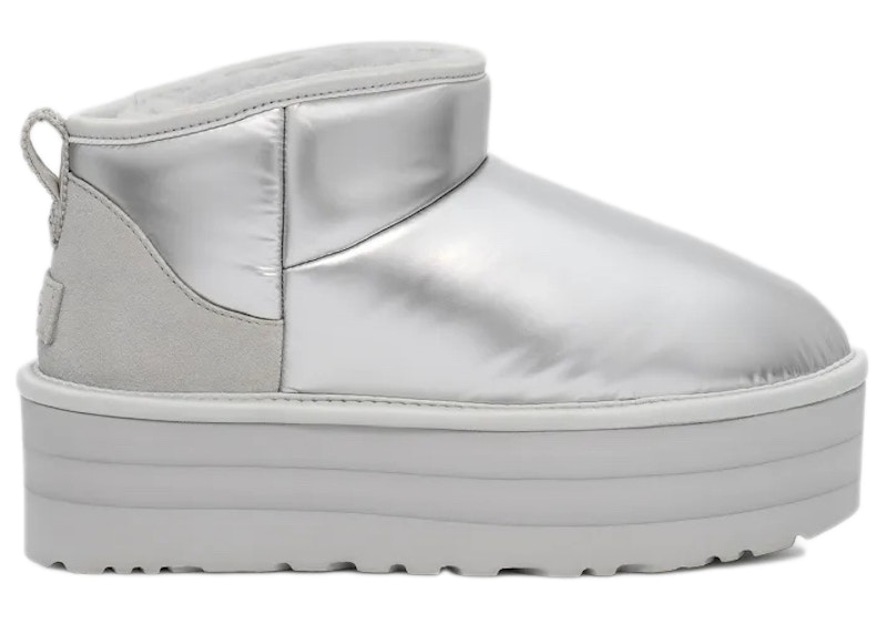 UGG Ultra Mini Platform Hi Shine Boot Zilver
