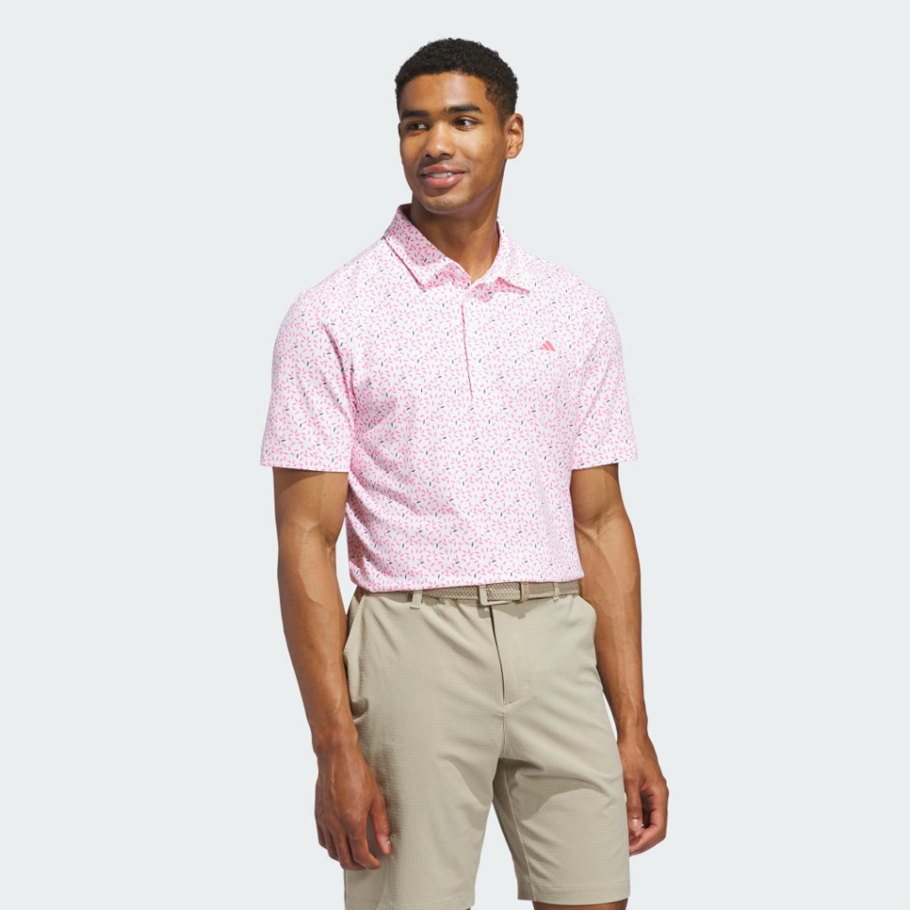 ULTIMATE365+ SOFT PRINT POLOSHIRT Roze