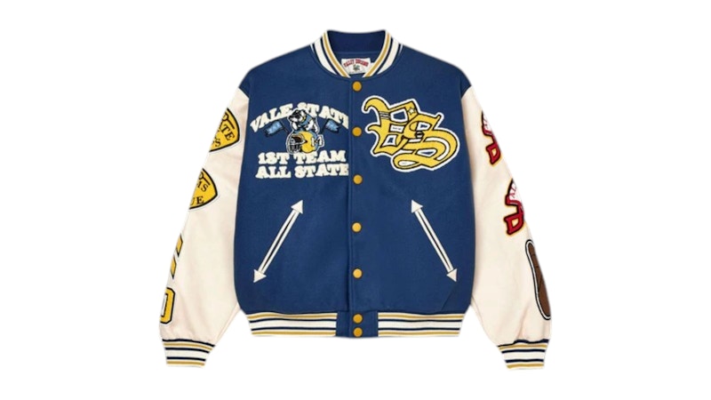 Vale Forever Friday Varsity Jacket Sky Blauw