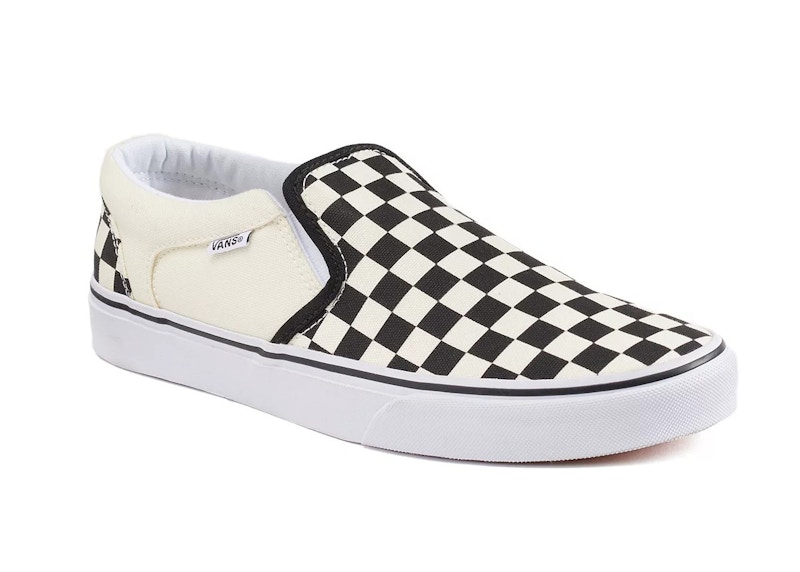 Vans Asher Slip-On Checkerboard Zwart