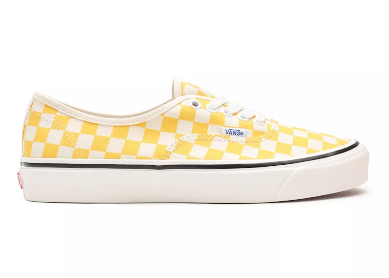 Vans Authentic 44 DX Anaheim Factory Checkerboard Geel