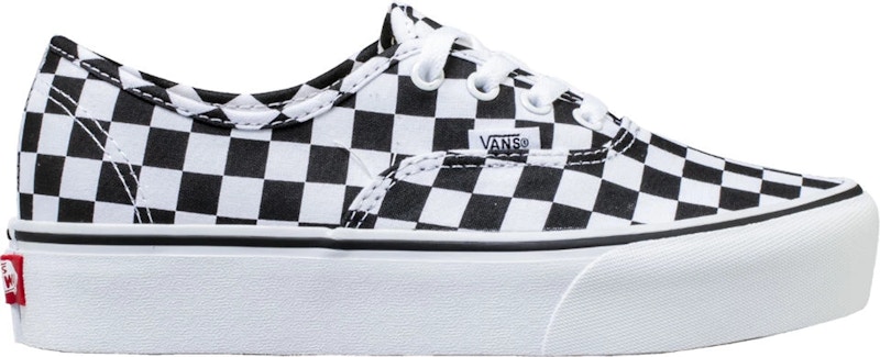 Vans Authentic Platform Checkerboard Wit