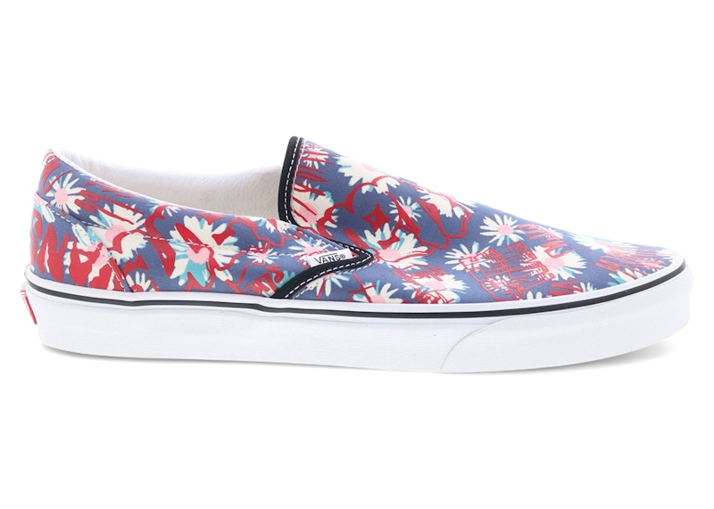 Vans Classic Slip-On Floral Rood
