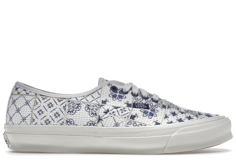Vans OG Authentic LX Kith Azulejo Tile Blauw