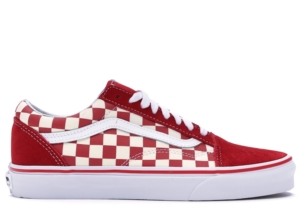 Vans Old Skool Checkerboard Racing Rood