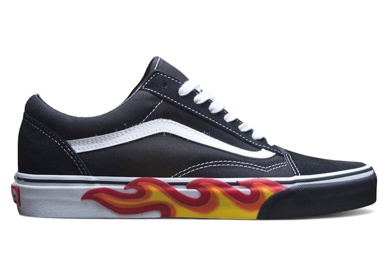 Vans Old Skool Flame Cut Out Zwart