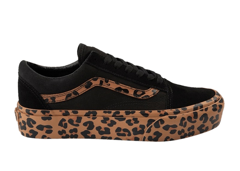 Vans Old Skool Platform Leopard Zwart