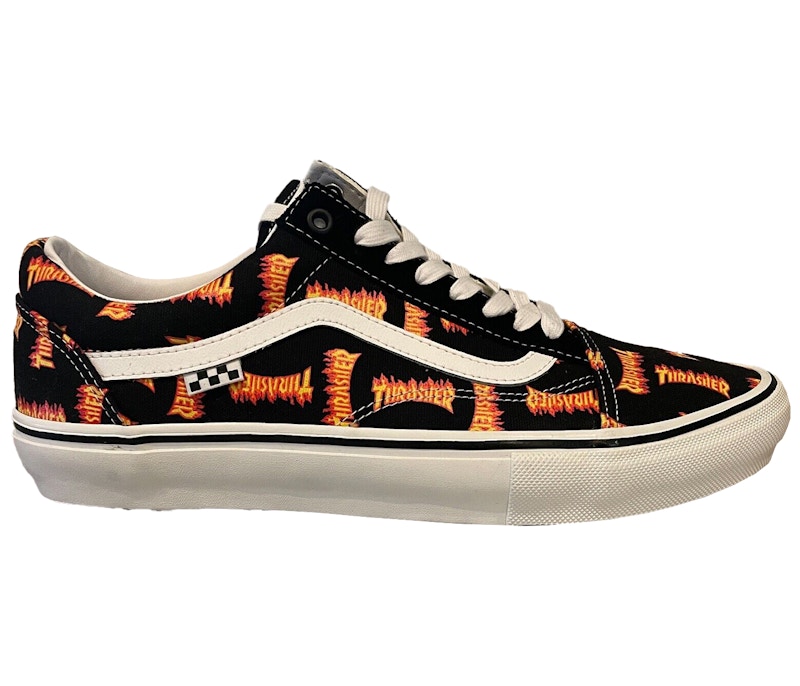 Vans Old Skool Thrasher All Over Flame Logo Multicolor