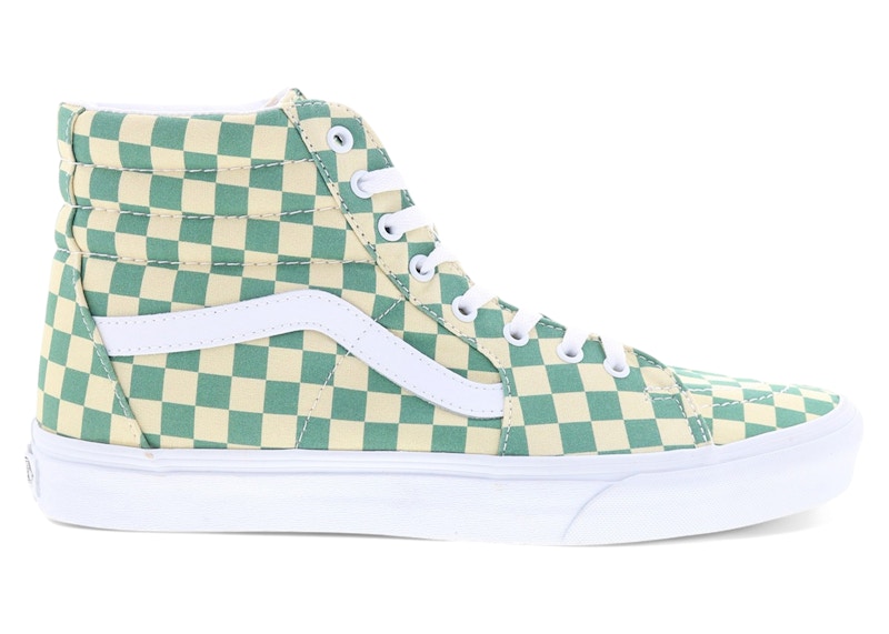Vans Sk8-Hi Checkerboard Light Groen