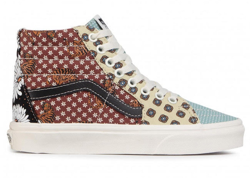 Vans Sk8-Hi Tiger Patchwork Zwart