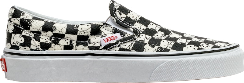 Vans Slip On Peanuts Snoopy Zwart