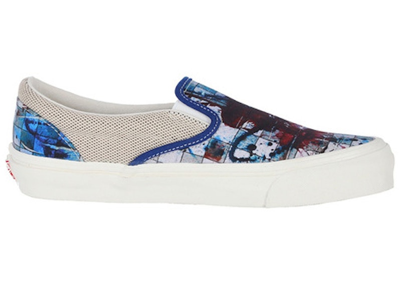 Vans Slip-On Ralph Steadman Checkerboard Blauw