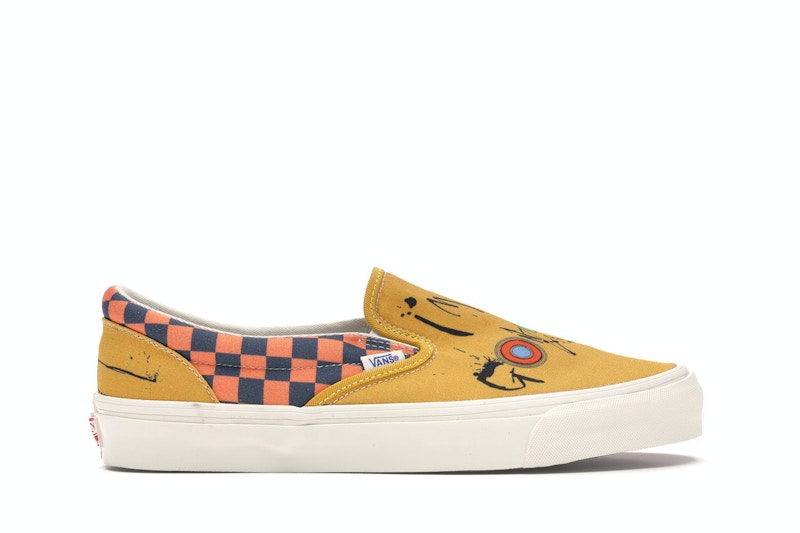 Vans Slip-On Ralph Steadman Checkerboard Oranje