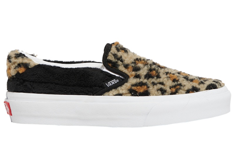 Vans Slip-On Sherpa Leopard Zwart