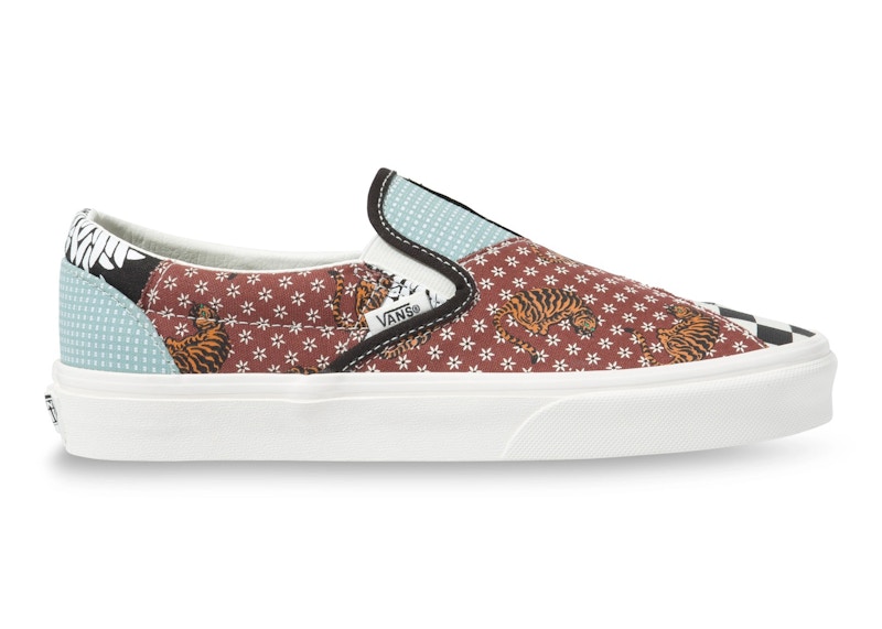 Vans Slip-On Tiger Patchwork Zwart