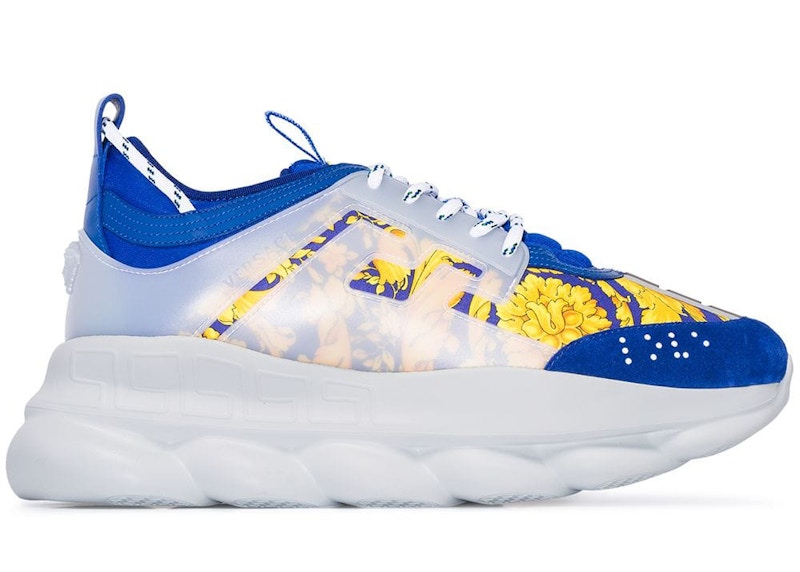 Versace Baroque Chain Reaction Bluette Blauw