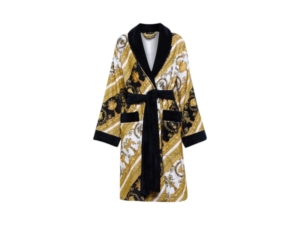 Versace Baroque Print Bath Robe Goud