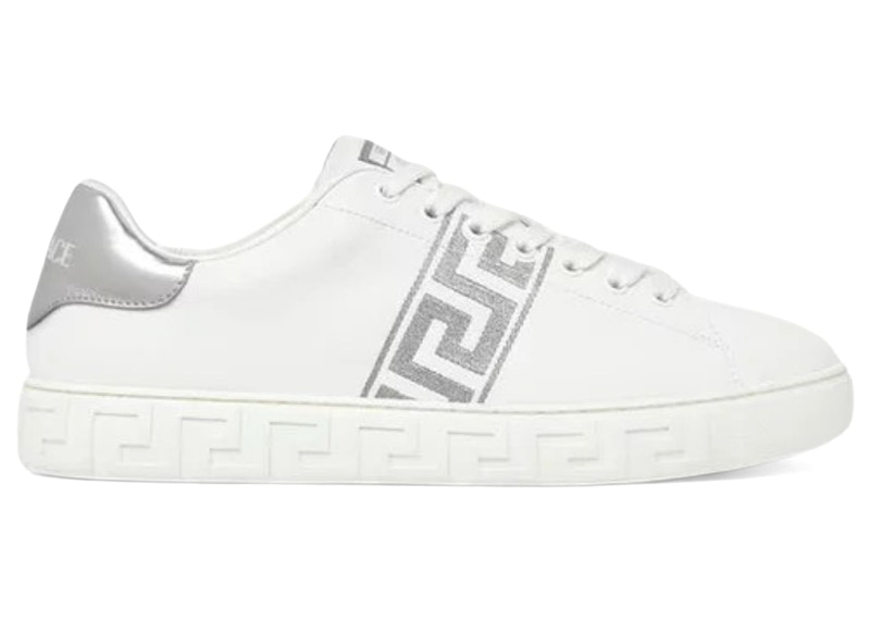 Versace Greca Embroidered Palladium Zilver