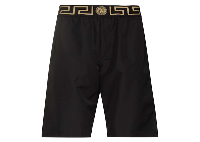 Versace Greca Key Swim Shorts Zwart