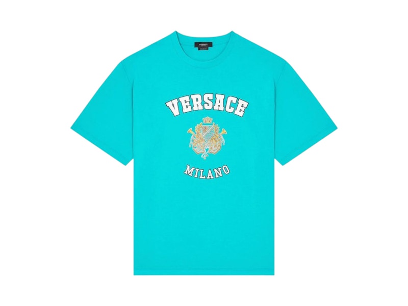 Versace Milano College Tee Turquoise