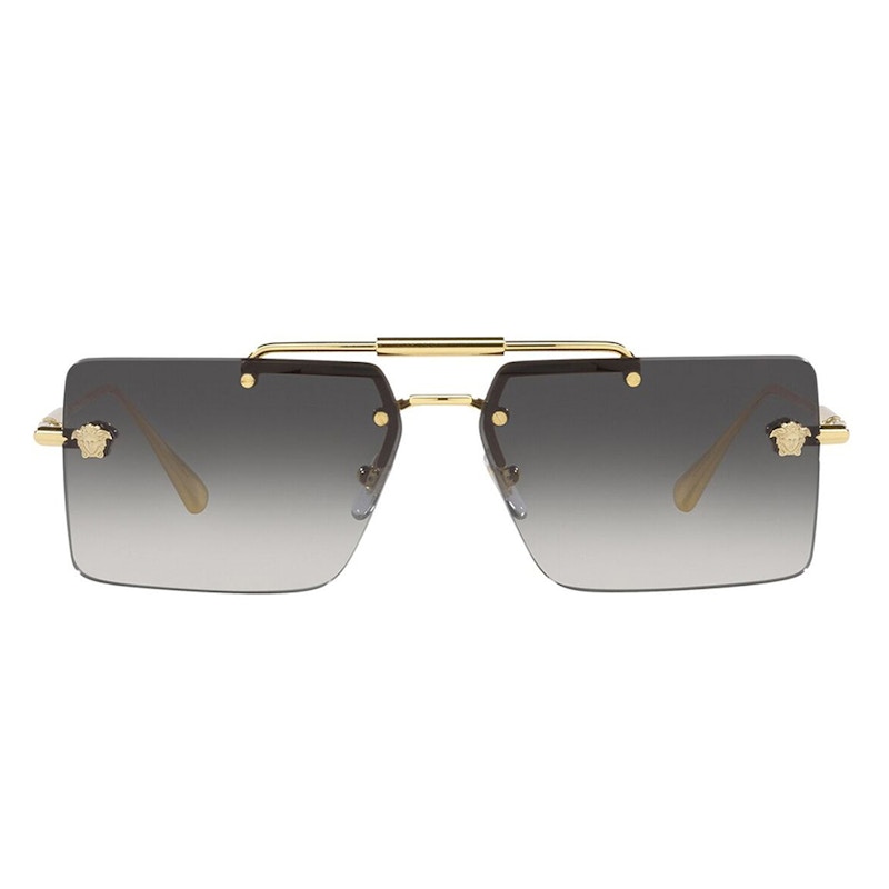 Versace Rimless Frame Sunglasses Goud