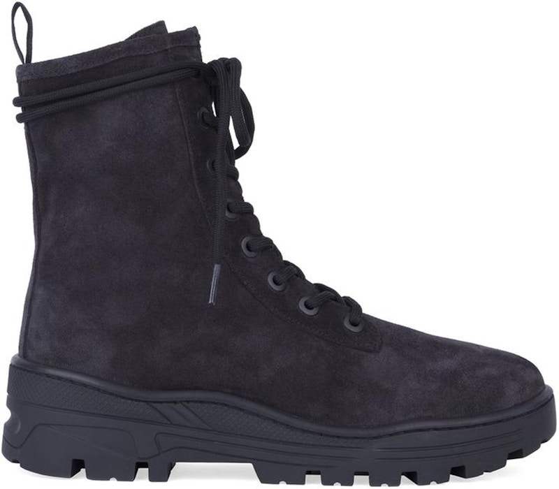 Yeezy Thick Suede Combat Boot Graphite Zilver