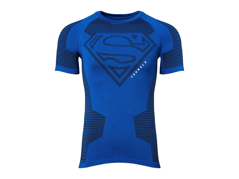 YoungLA x Superman Compression Tee Blauw