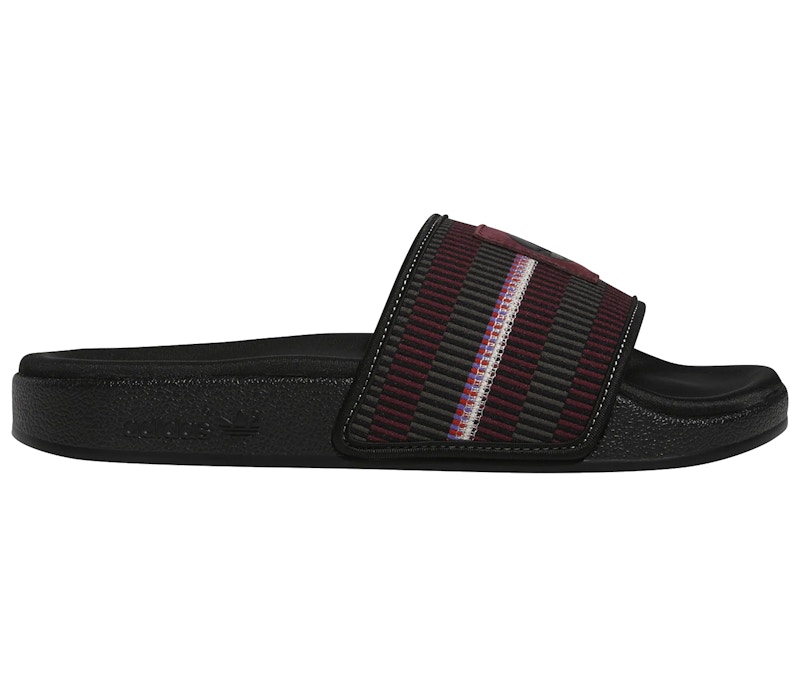 adidas Adilette Slides Patchwork Zwart