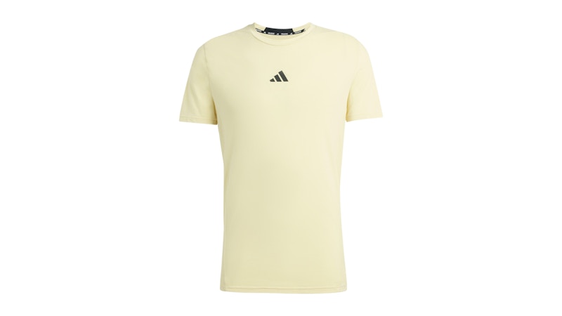 adidas Designed For Workout Tee Powder Geel