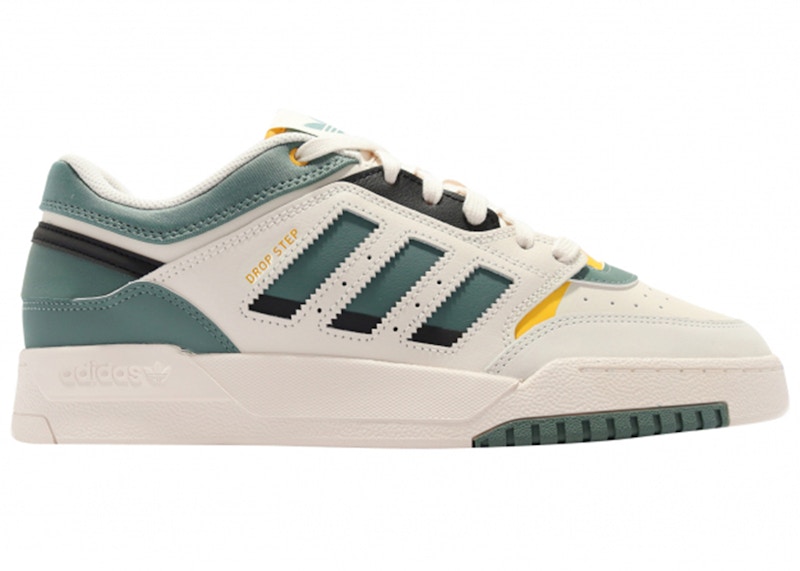adidas Drop Step Low Chalk Tech Emerald Goud