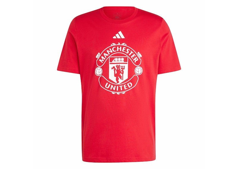 adidas MUFC DNA GR Tee Rood
